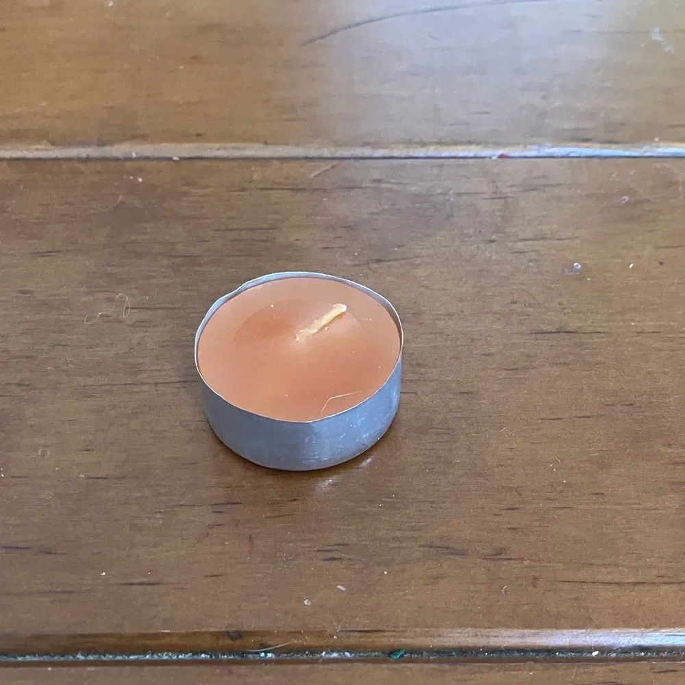 New Orange Tea Lights Candle